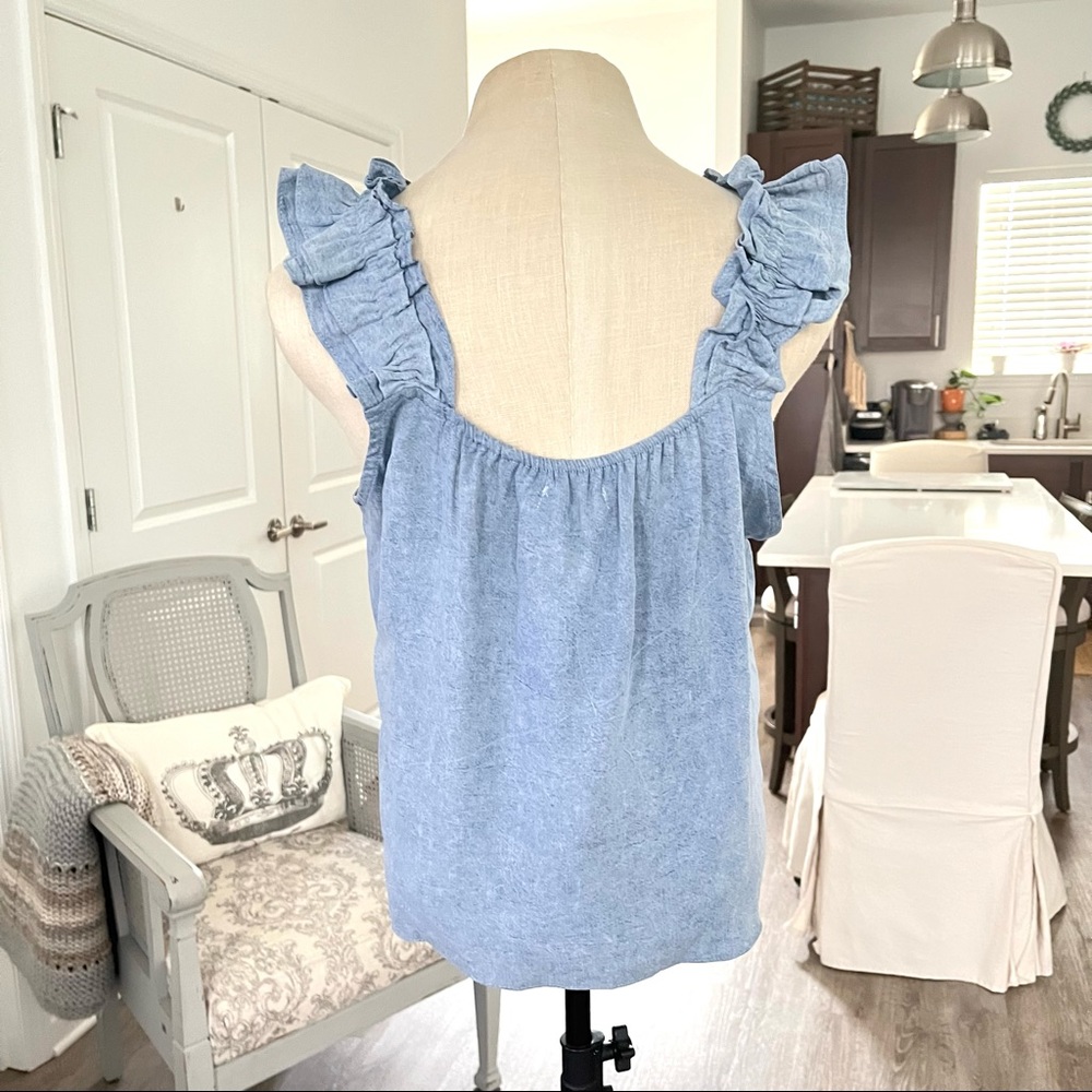 Heartloom Ruffled Strap Tank - Picture 4 of 7